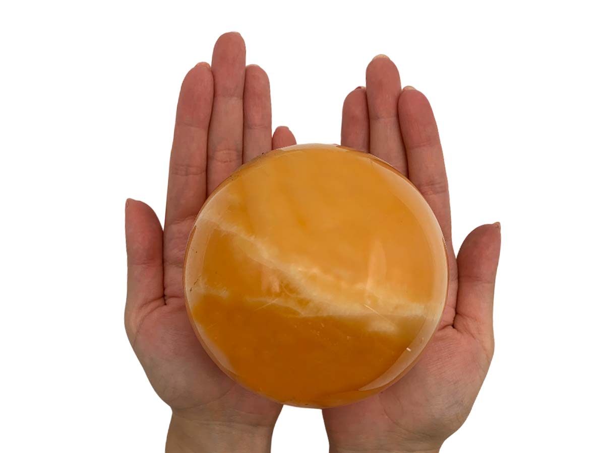Orange Calcite Sphere