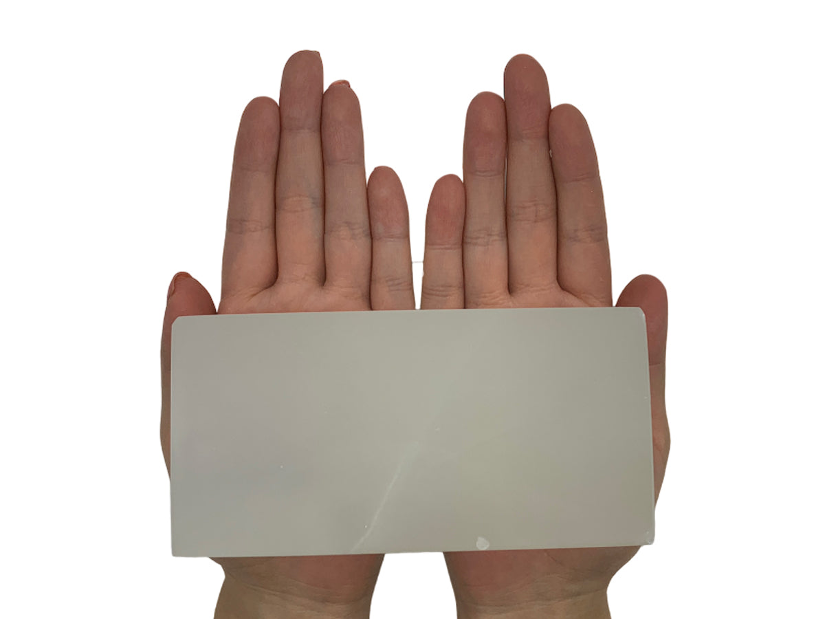White Onyx Square Candle Holder