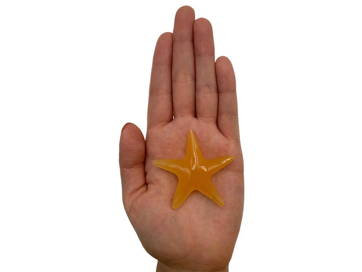 Orange Calcite Star Fish