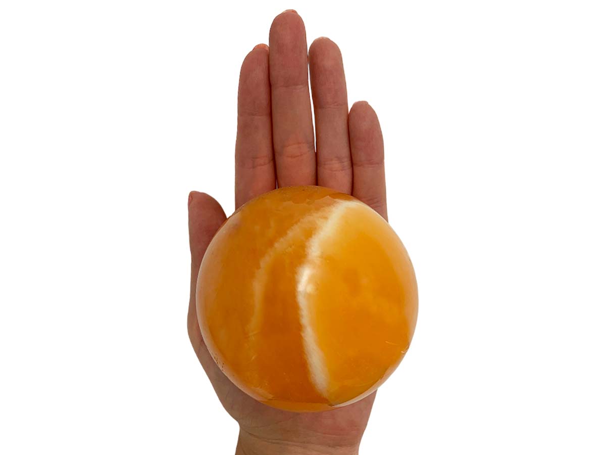 Orange Calcite Sphere