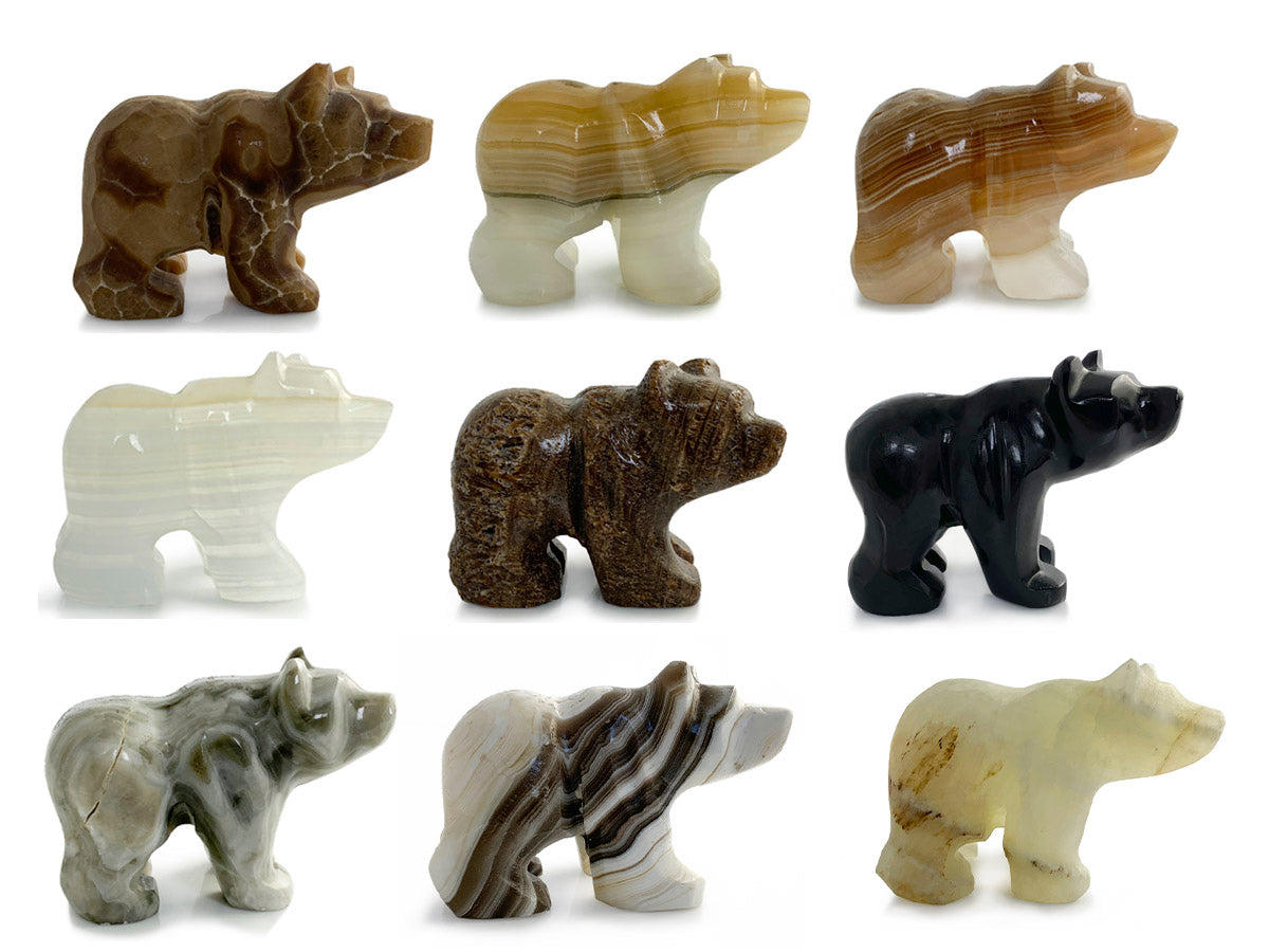 Green Onyx Grizzly Bear