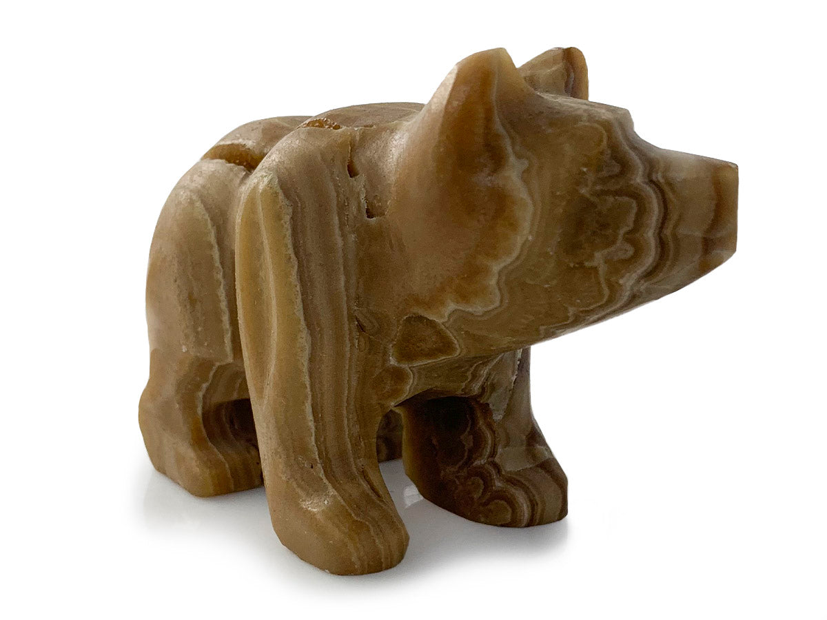 Brown Onyx Grizzly Bear