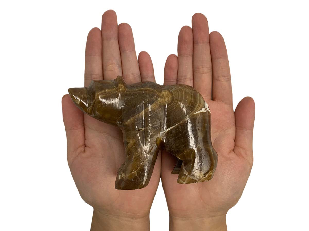 Brown Onyx Grizzly Bear