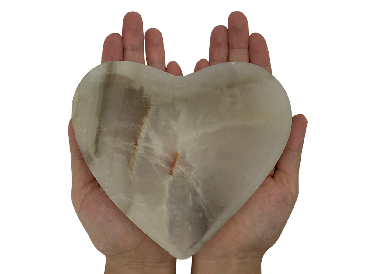 Gray Onyx Heart Bowl