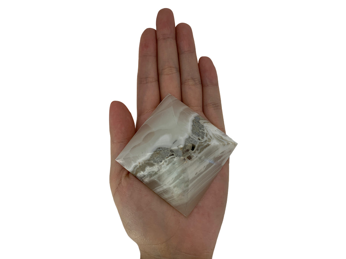 White Onyx Pyramid