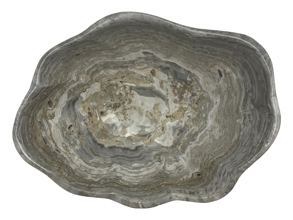 Gray Onyx Bowl 20x15cm