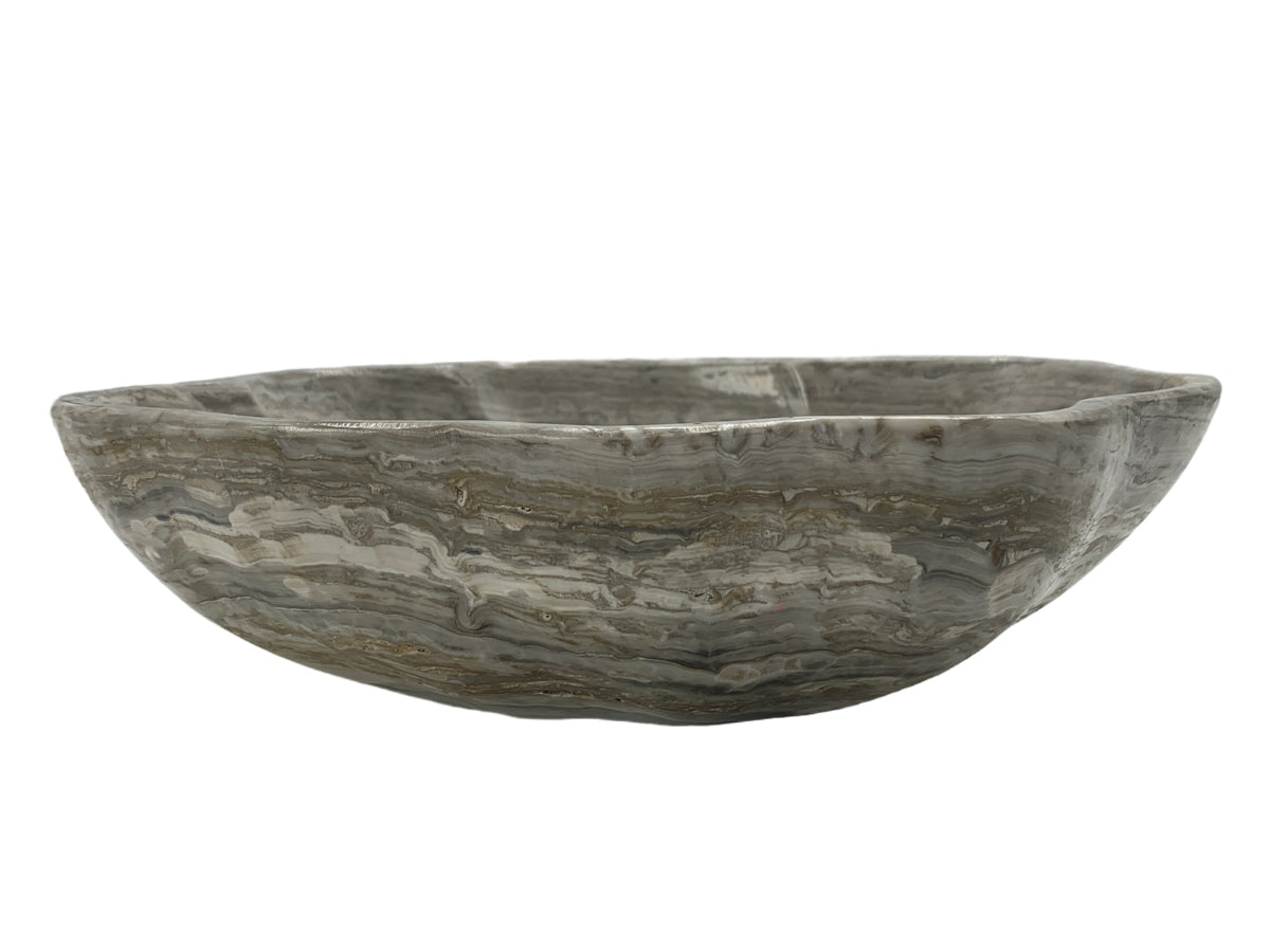 Gray Onyx Bowl 20x15cm