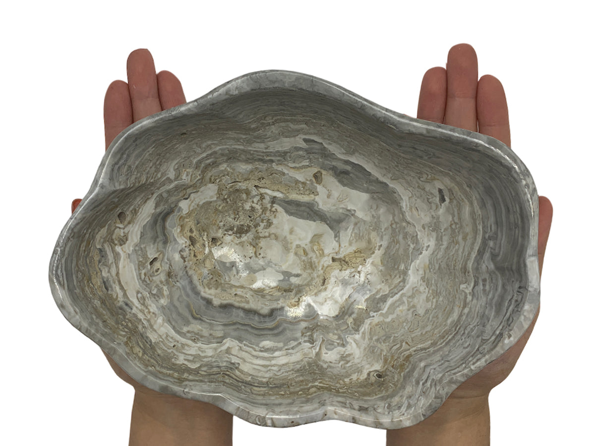 Gray Onyx Bowl 20x15cm