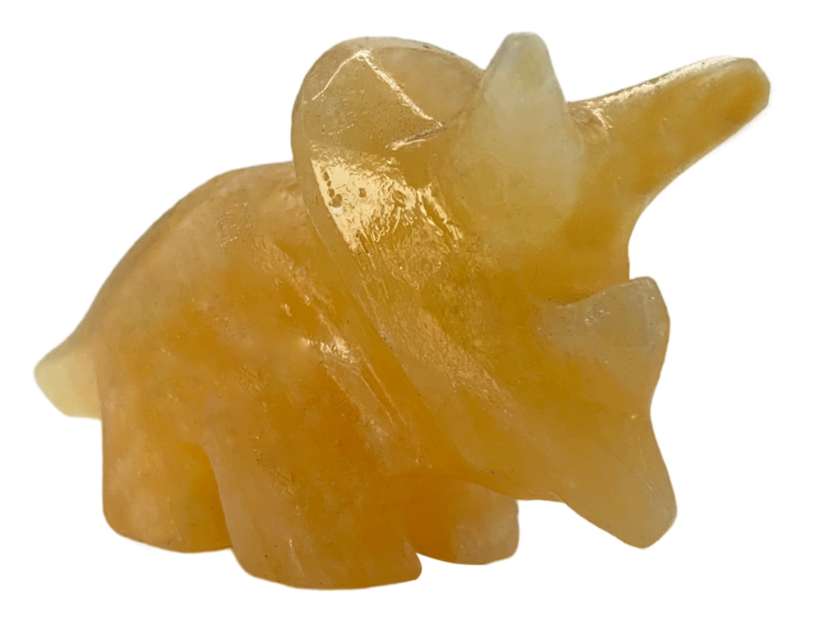 Orange Onyx Triceratops