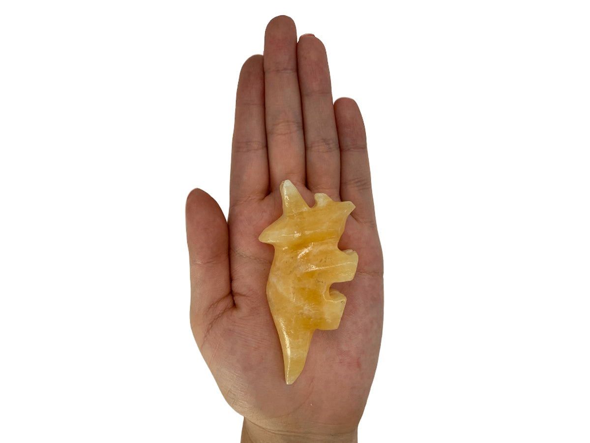 Orange Onyx Triceratops
