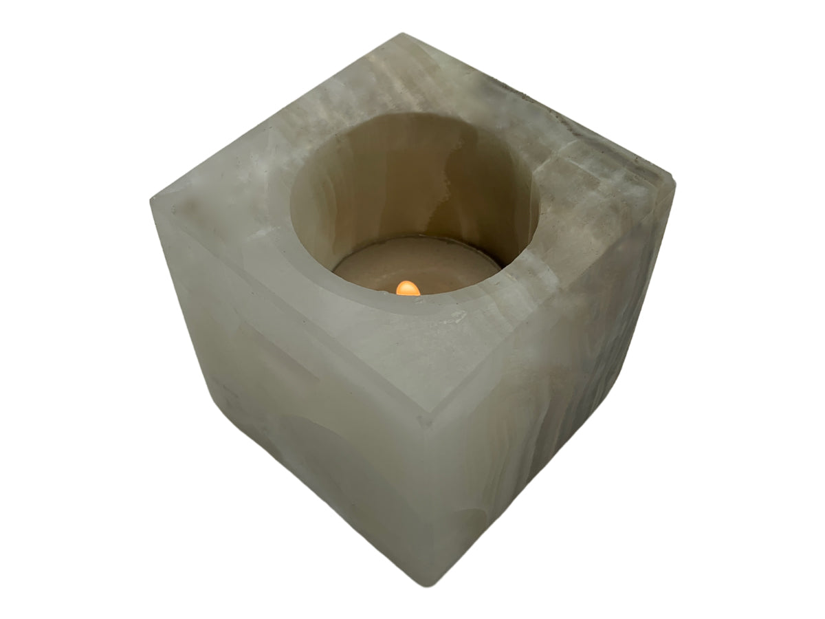 GrayOnyx Prism Candle Holder