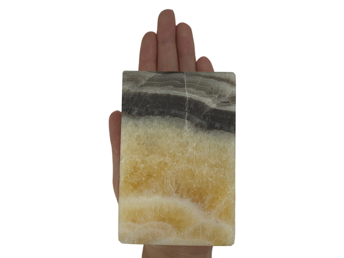 Zebra Onyx Prism Candle Holder