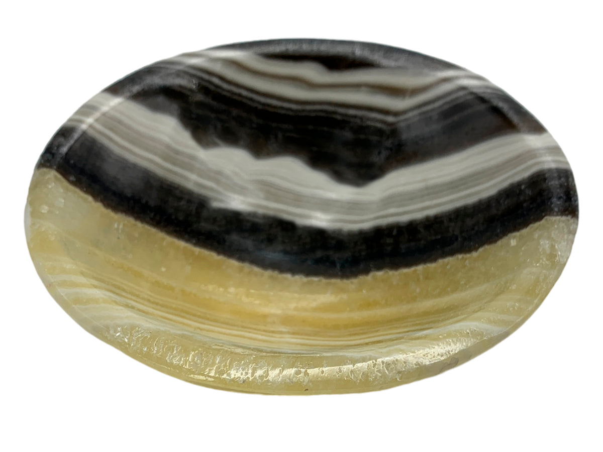 Zebra Onyx Circular Bowl