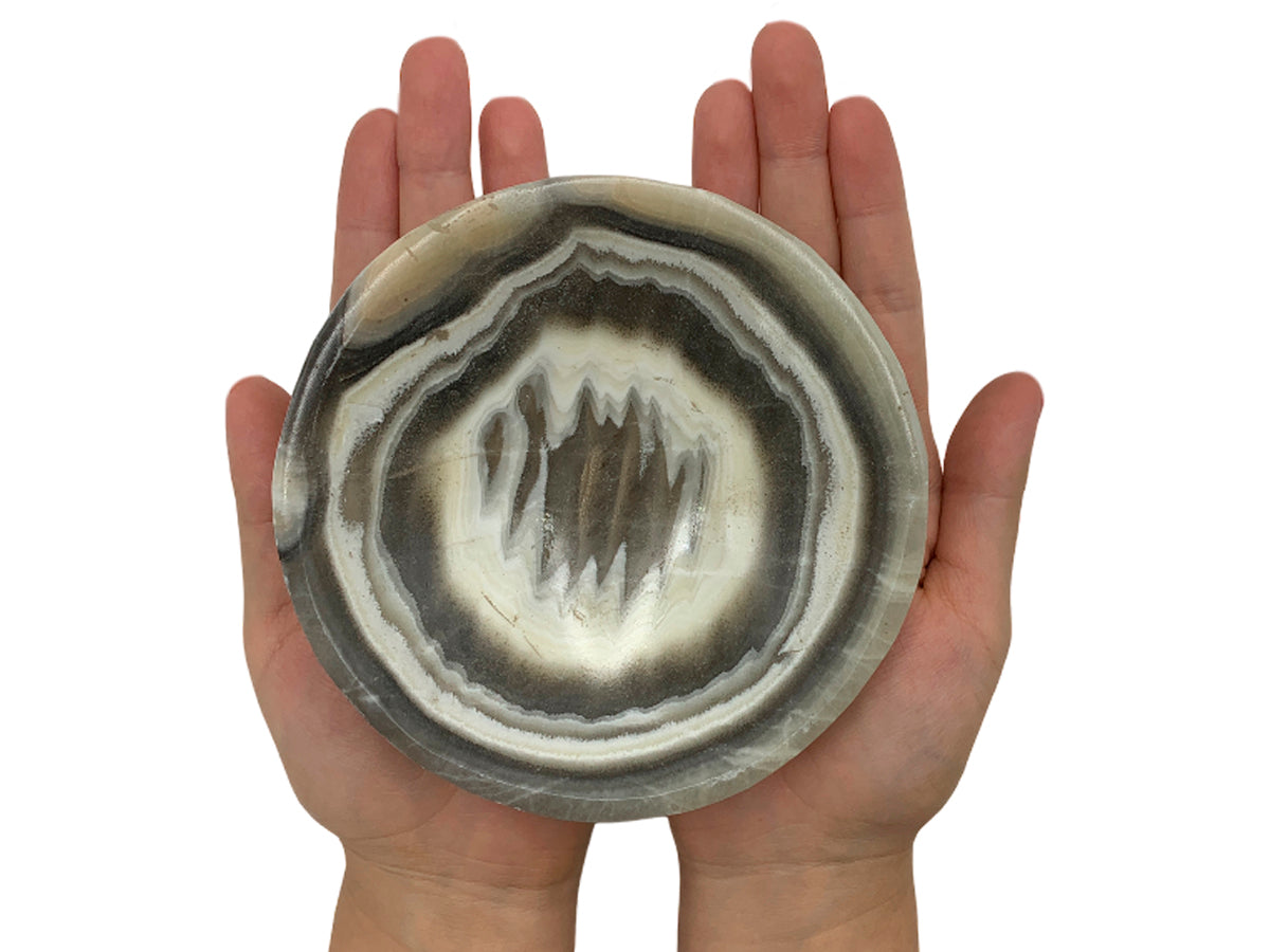 Zebra Onyx Circular Bowl
