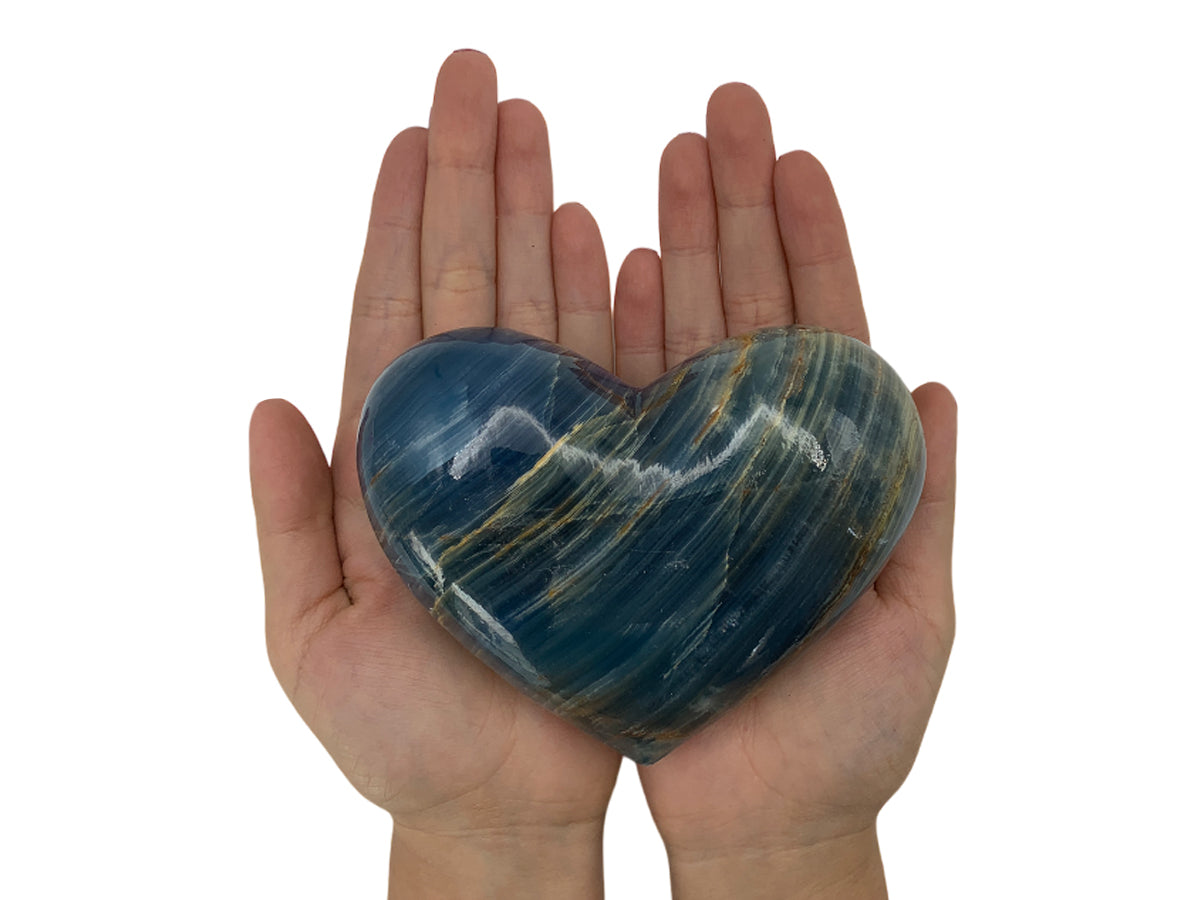 Blue Onyx Heart