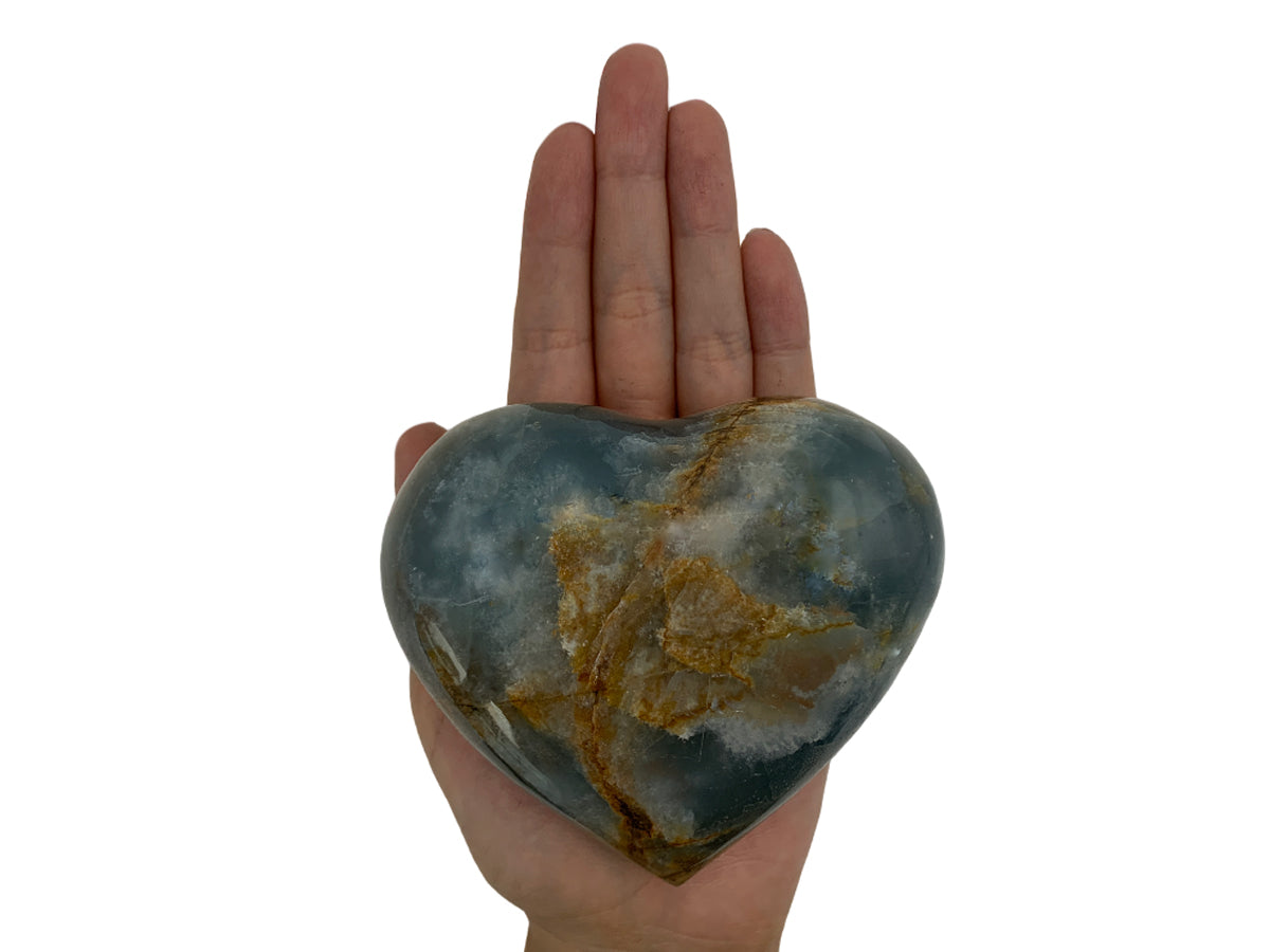 Blue Onyx Heart