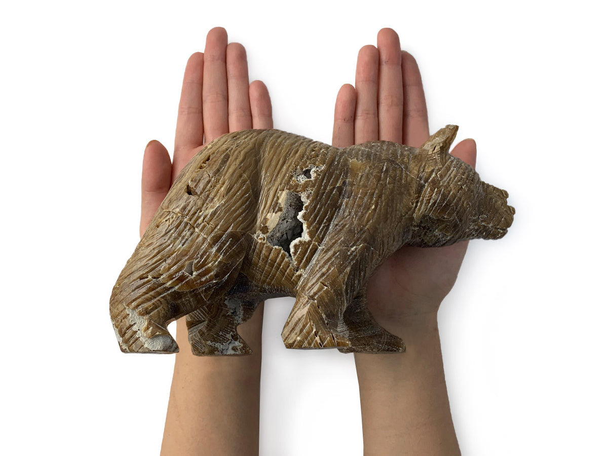 Brown Onyx Grizzly Bear