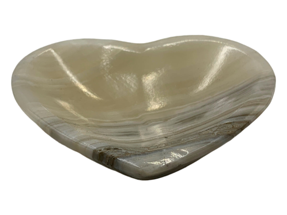 Gray Onyx Heart Bowl