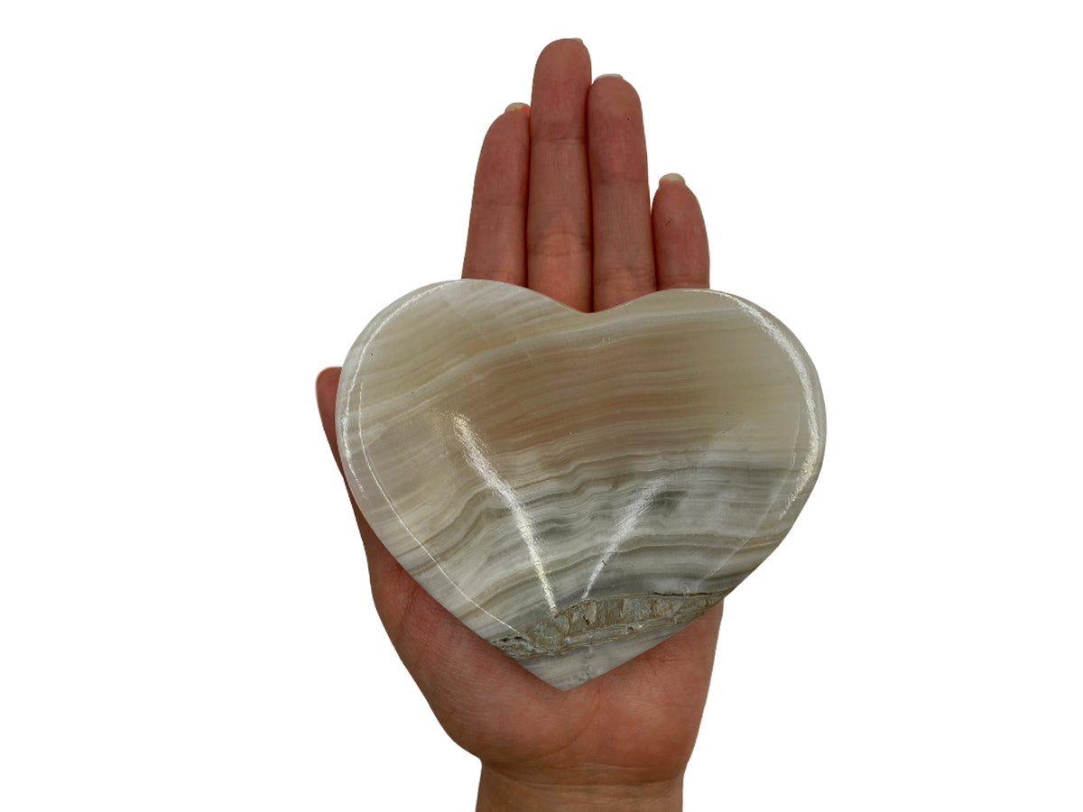 Gray Onyx Heart Bowl