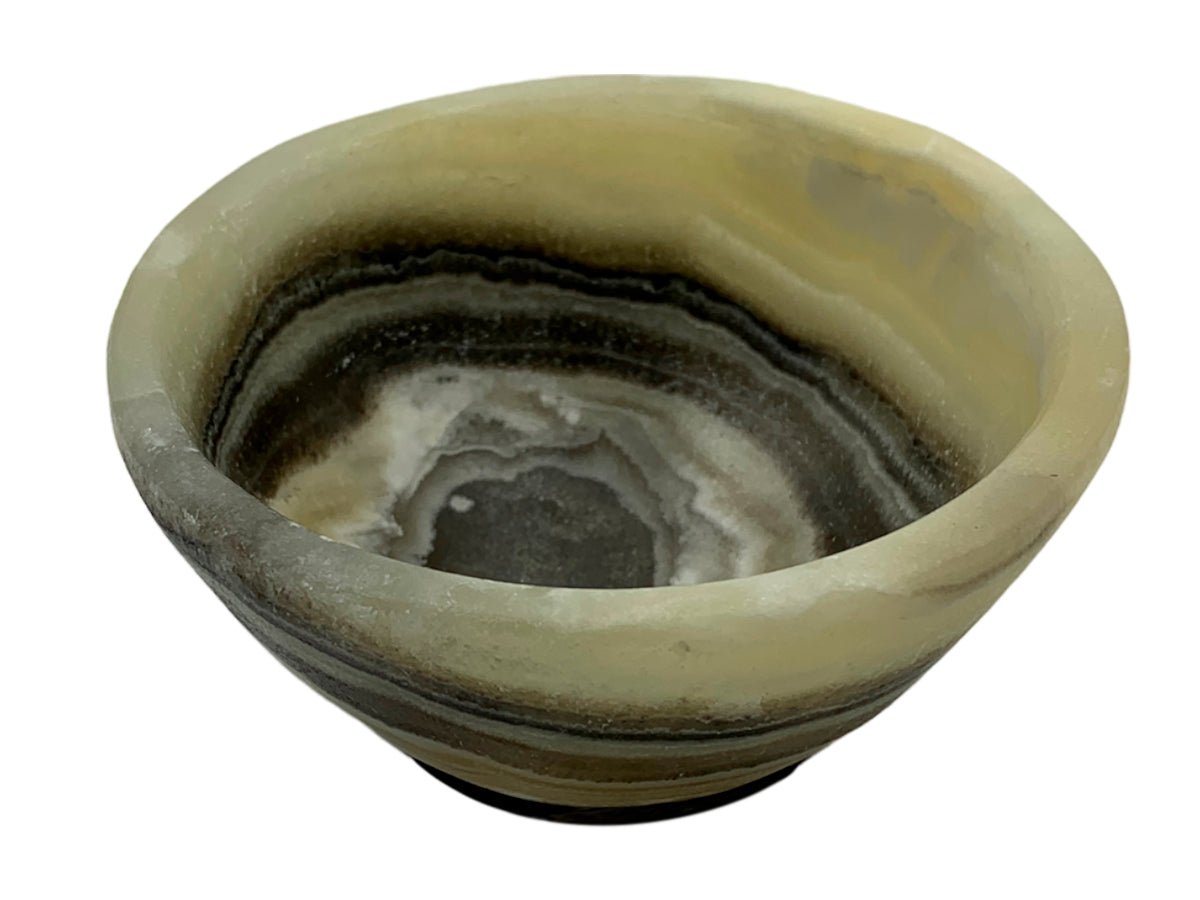 Zebra Onyx Circular Bowl