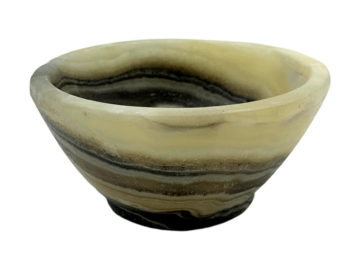 Zebra Onyx Circular Bowl