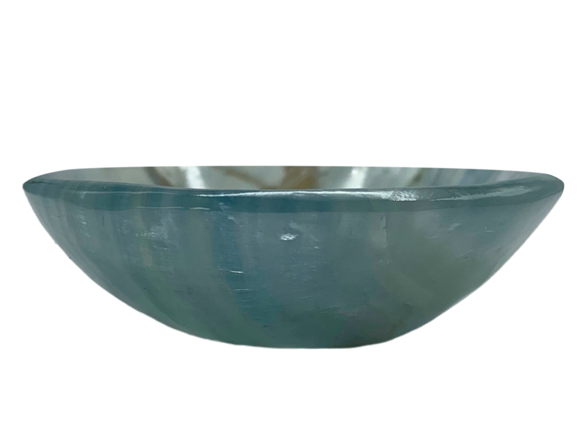 Blue Onyx Circular Snack Bowl
