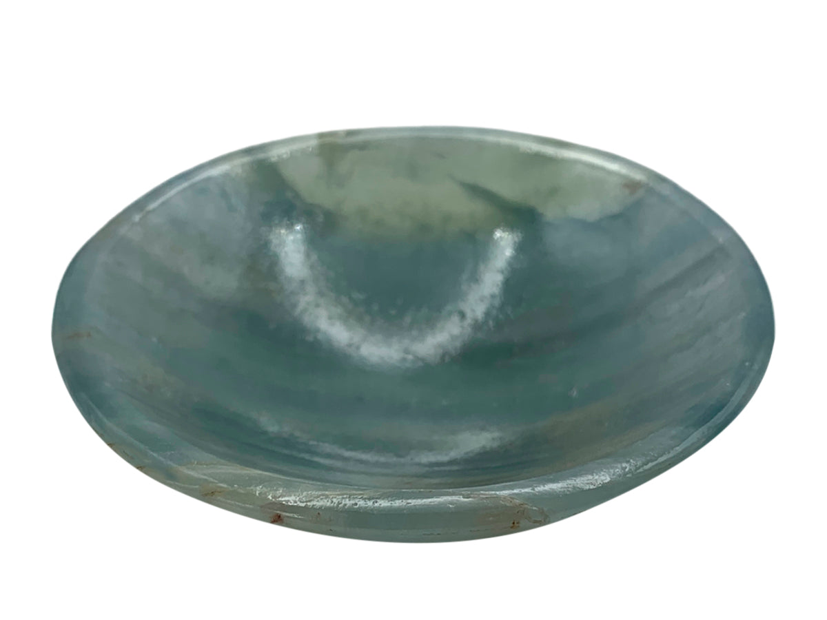 Blue Onyx Circular Snack Bowl