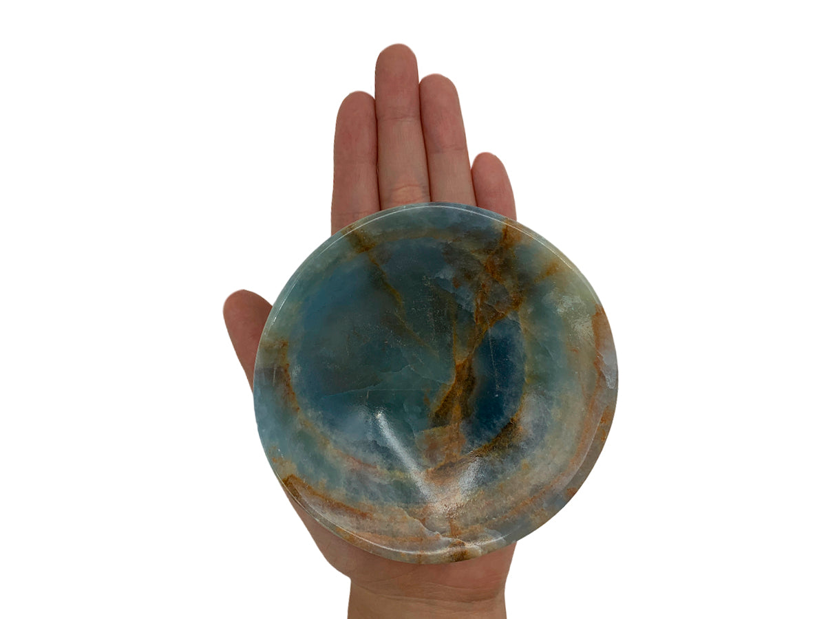 Blue Onyx Circular Snack Bowl
