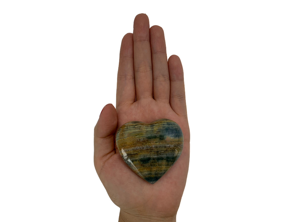 Blue Onyx Heart