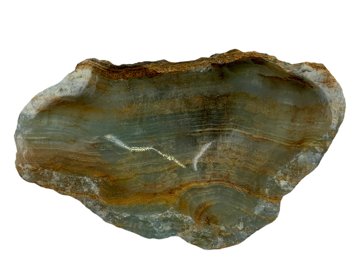 Blue Onyx Irregular Snack Bowl