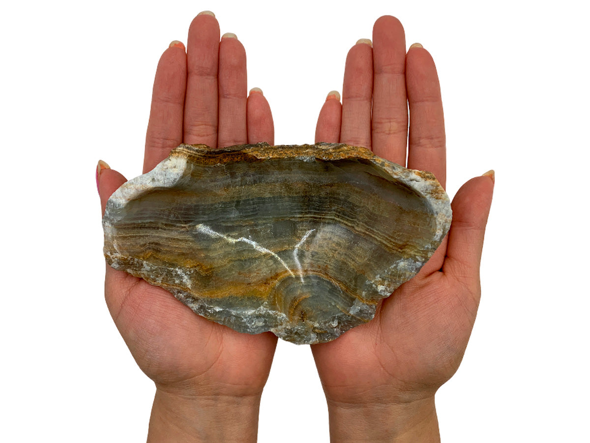 Blue Onyx Irregular Snack Bowl