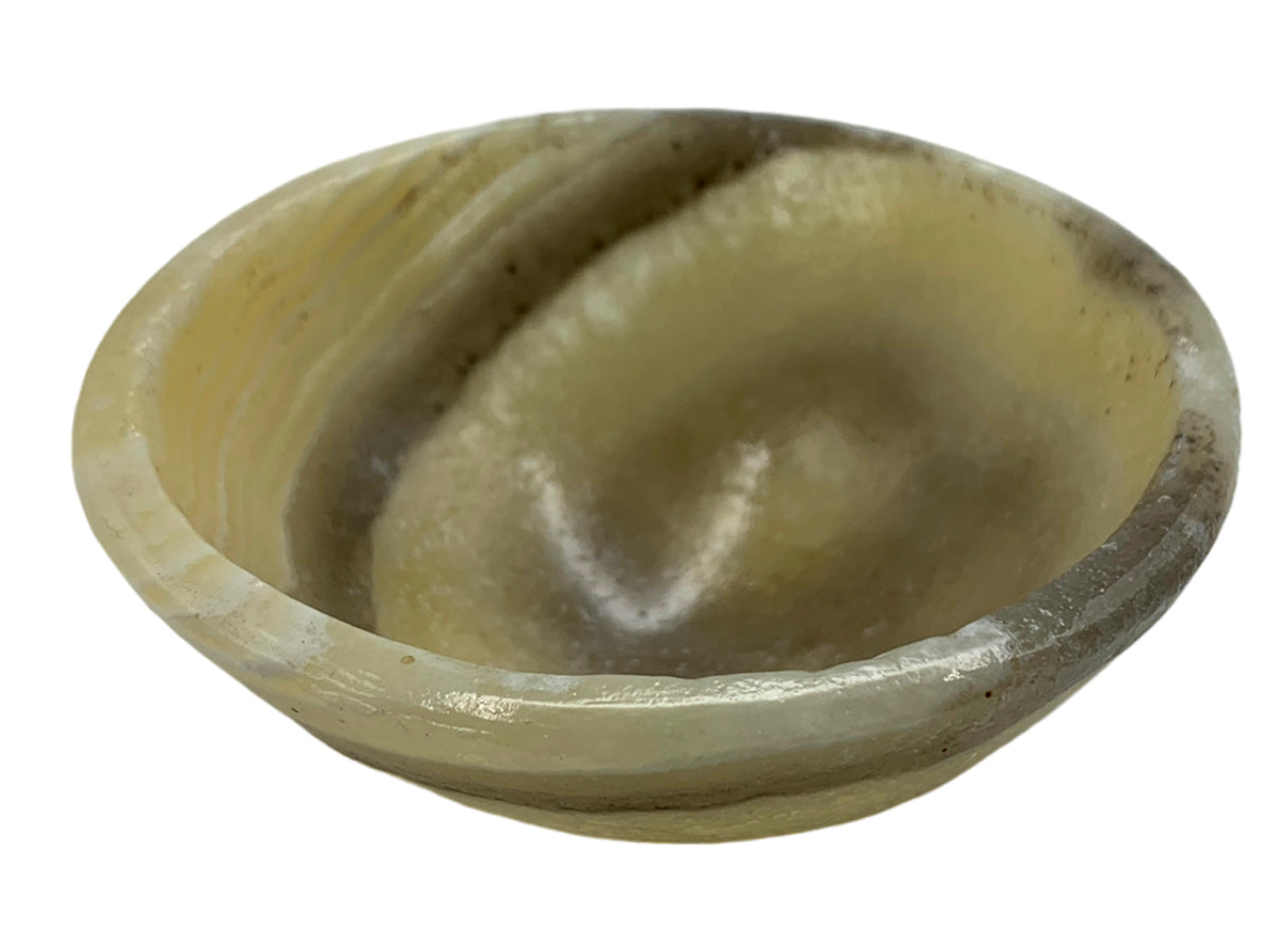 Zebra Onyx Circular Bowl