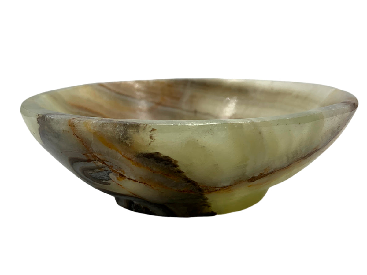 Zebra Onyx Circular Bowl