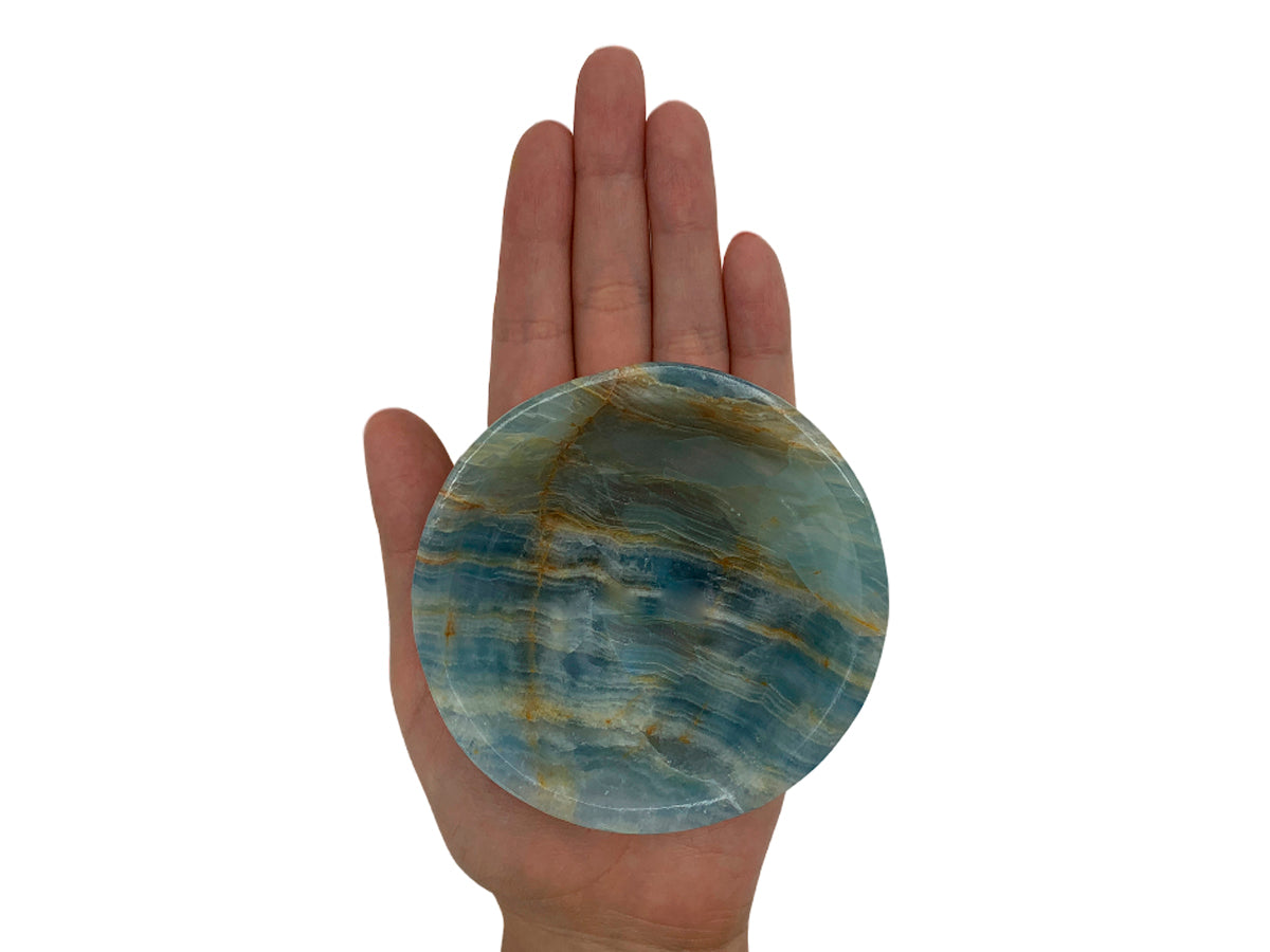 Blue Onyx Circular Snack Bowl