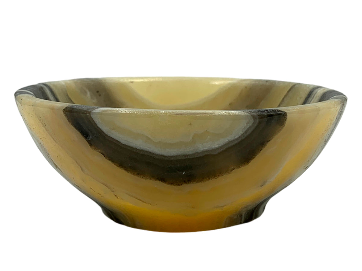 Zebra Onyx Circular Bowl