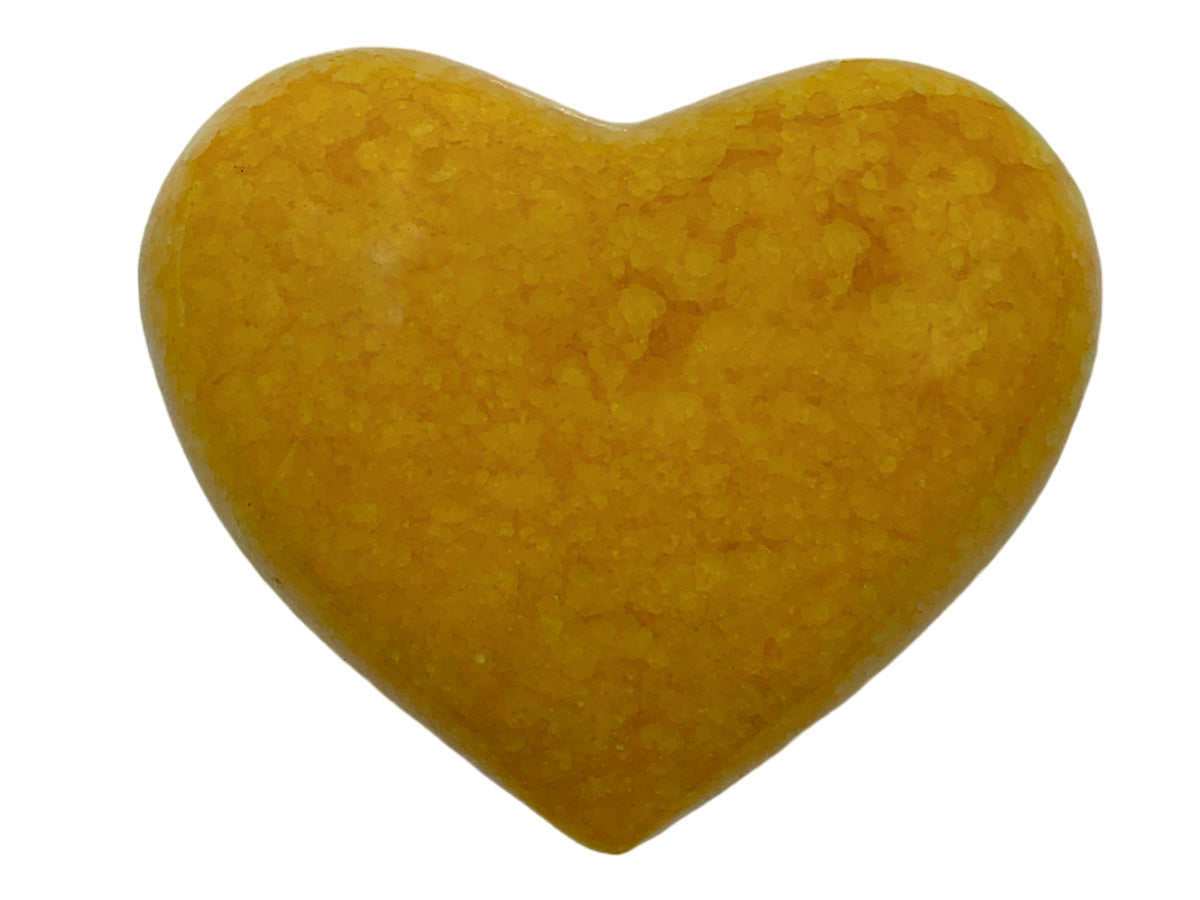 Yellow Pigmented Onyx Heart