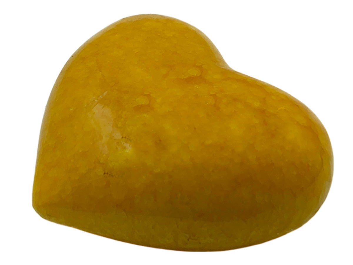 Yellow Pigmented Onyx Heart