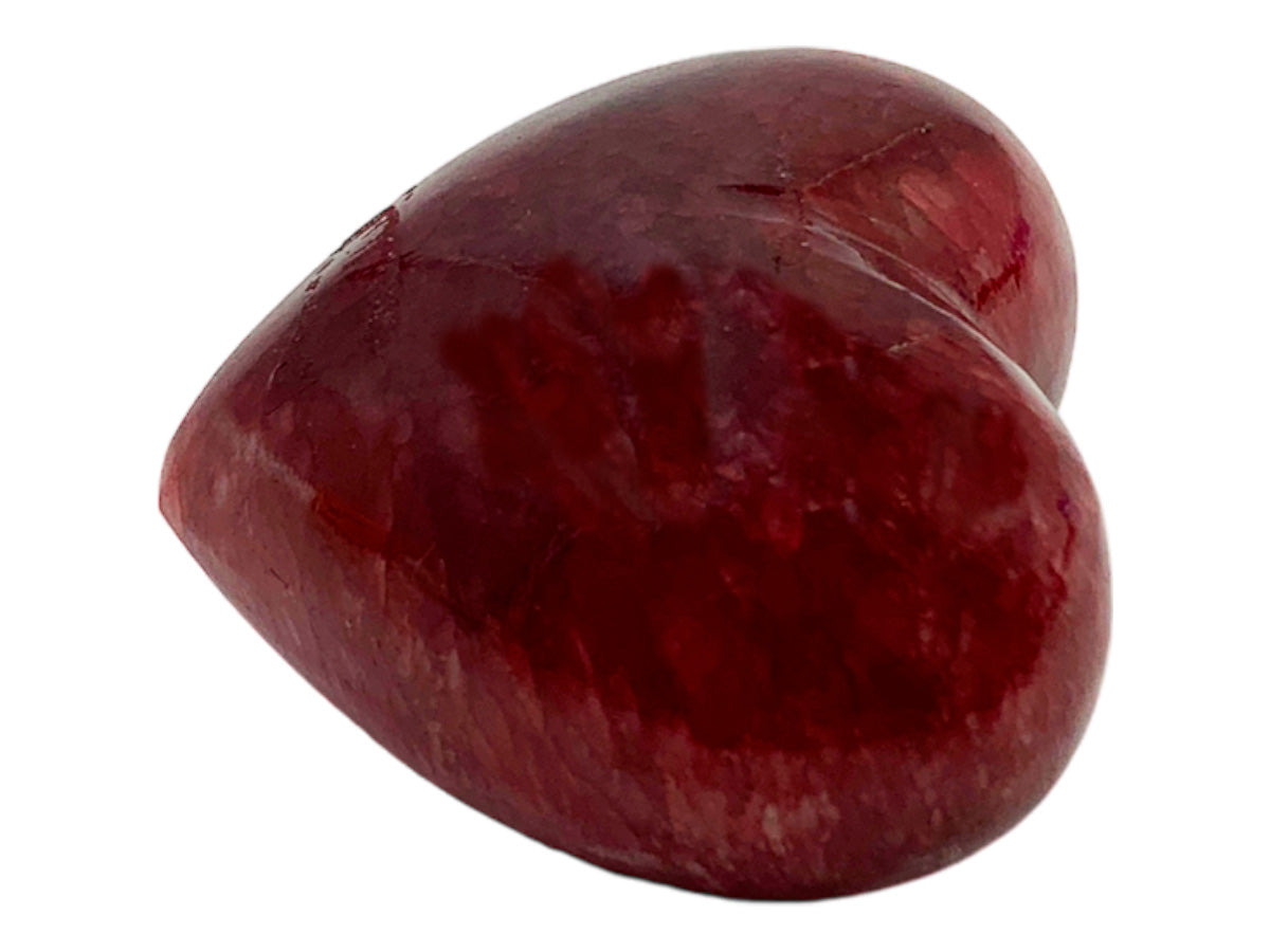 Red Pigmented Onyx Heart