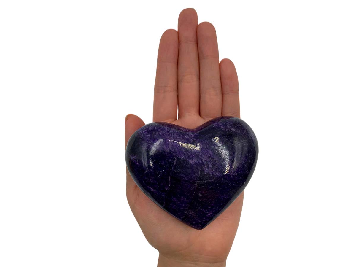 Purple Pigmented Onyx Heart