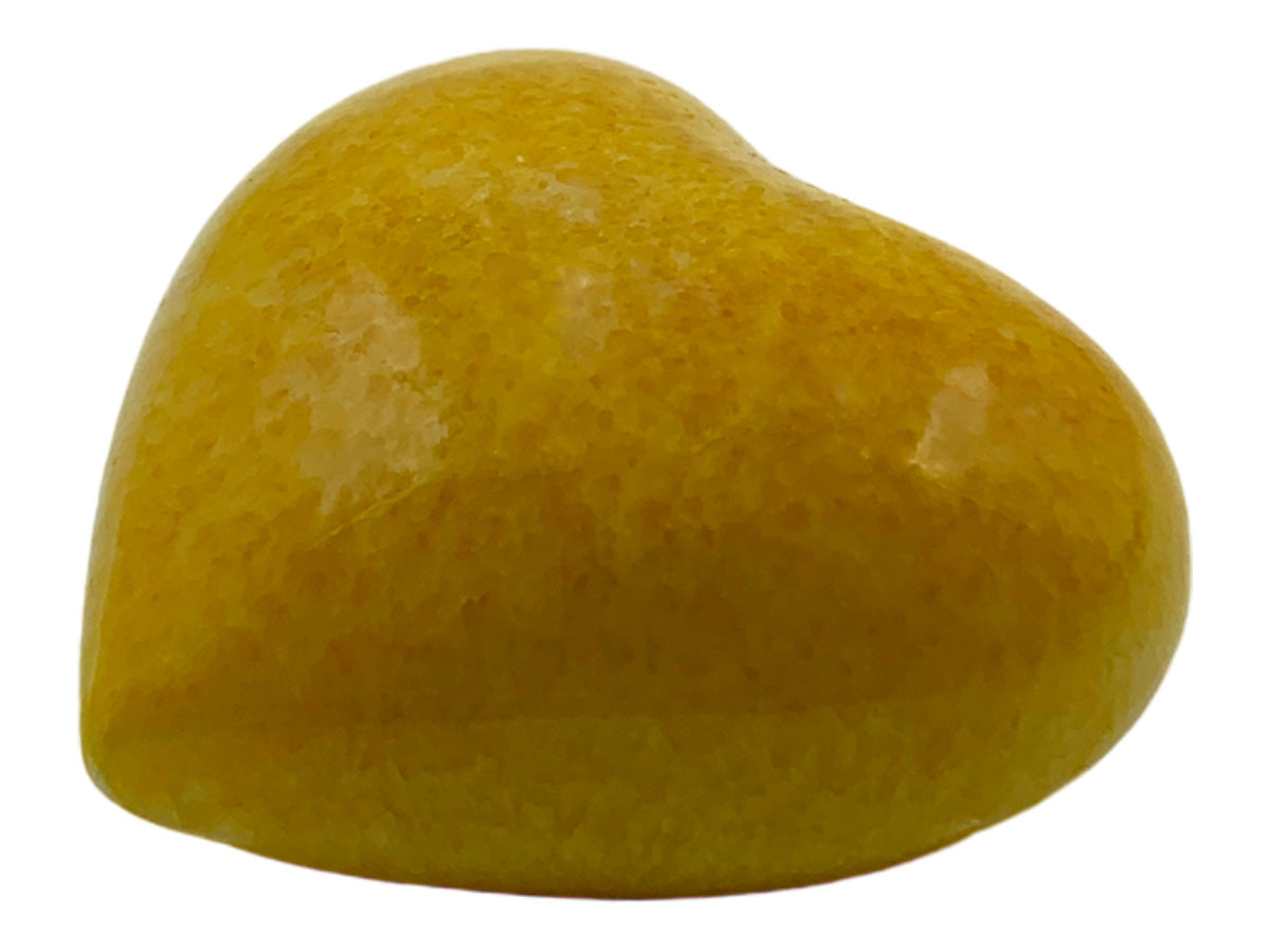 Yellow Pigmented Onyx Heart