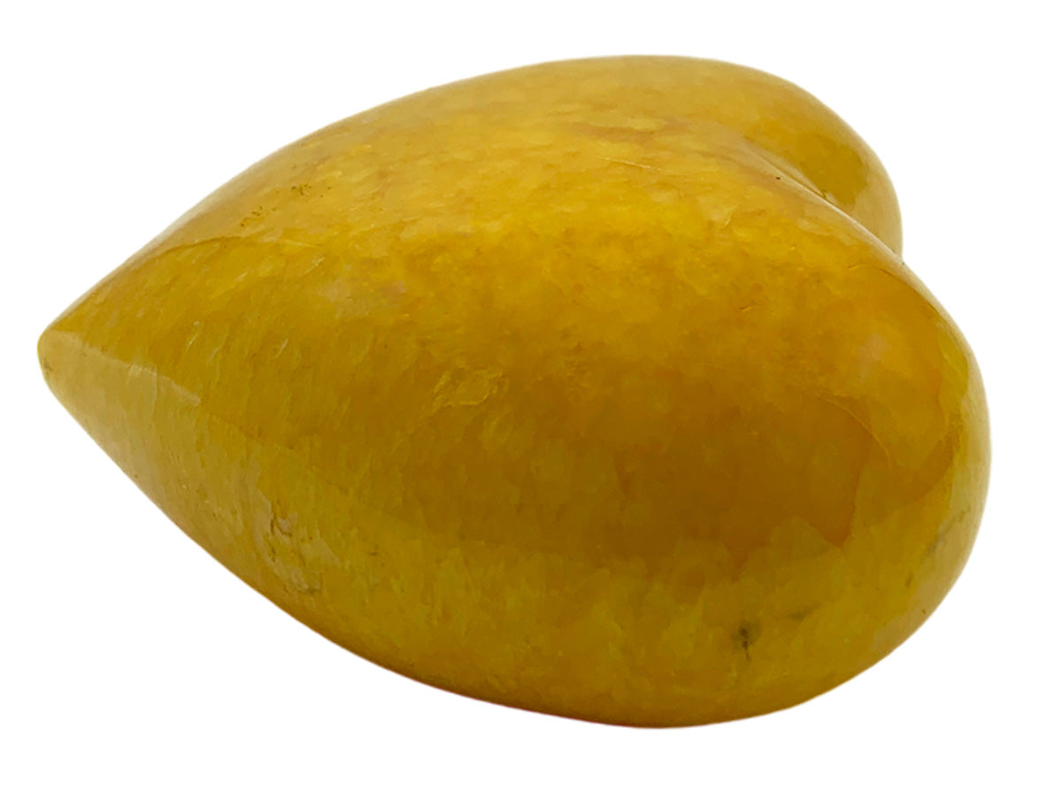 Yellow Pigmented Onyx Heart