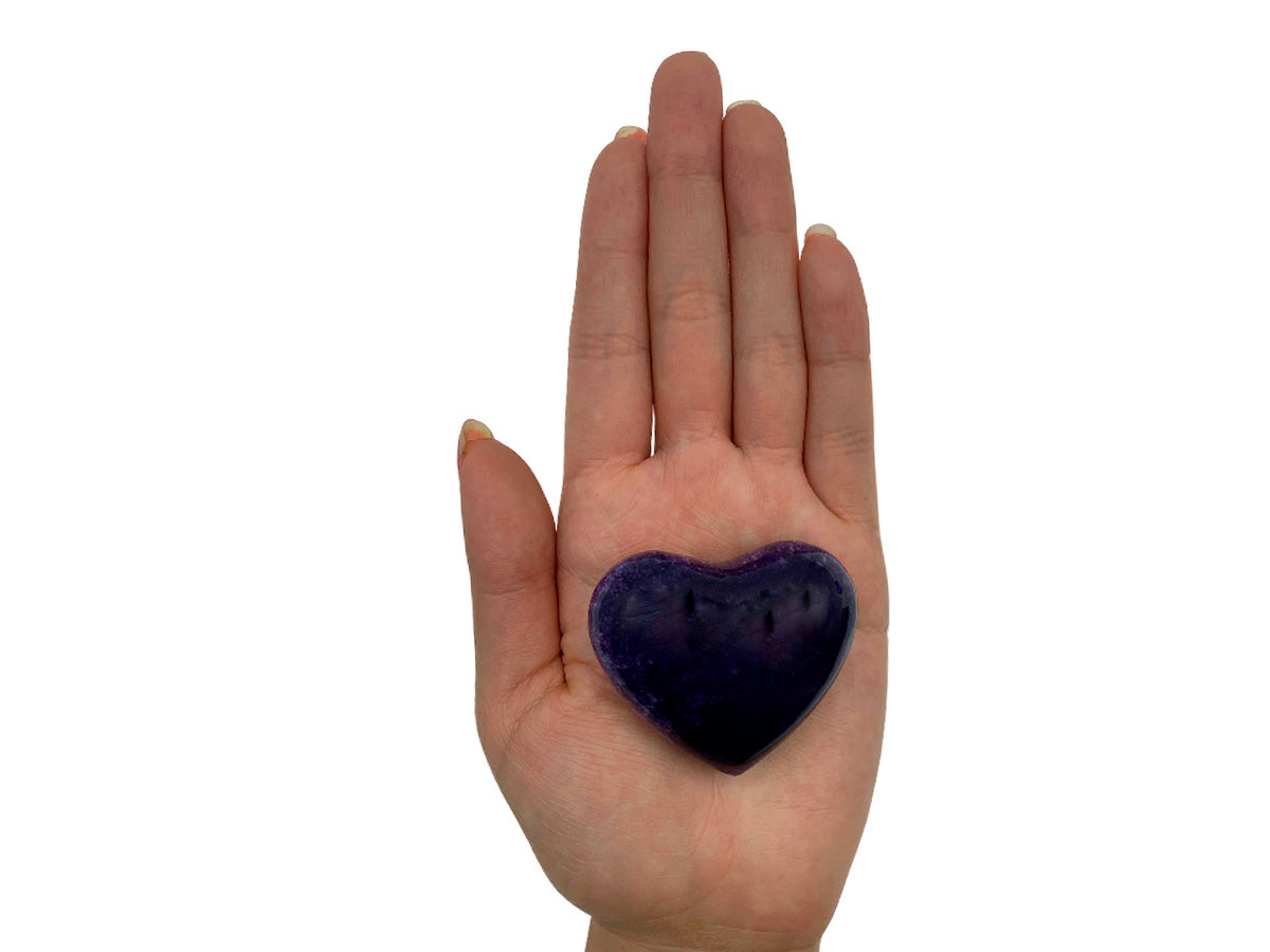 Purple Pigmented Onyx Heart