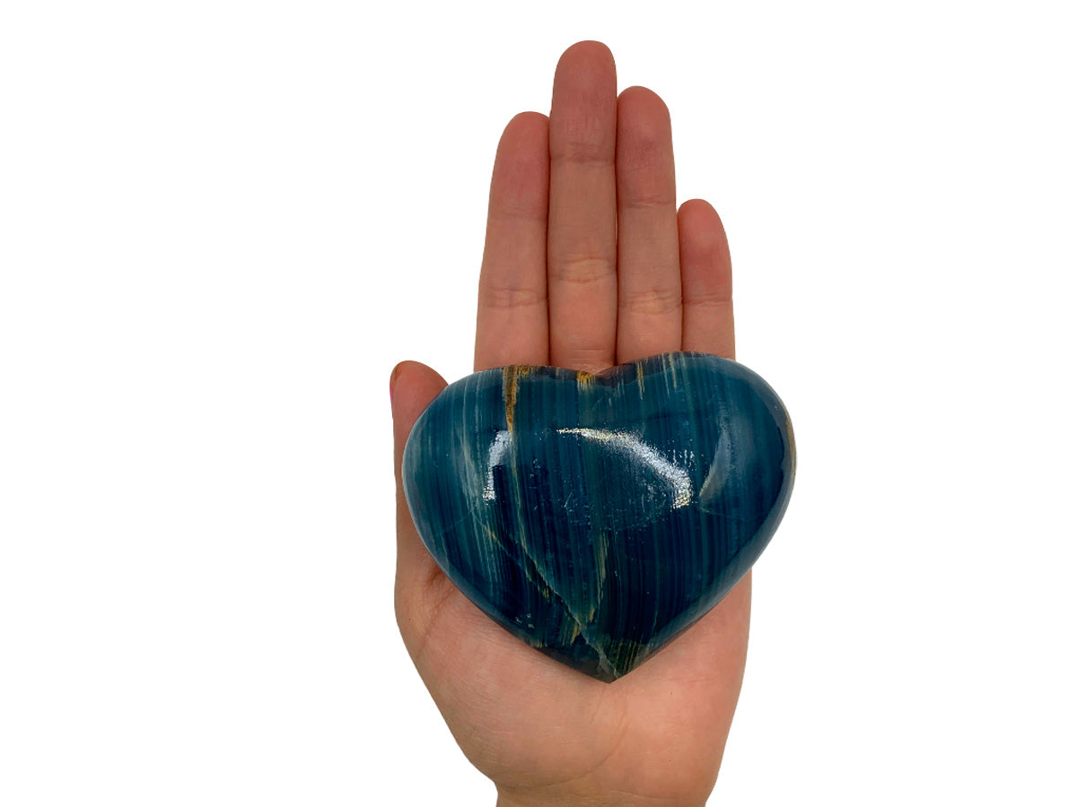 Blue Onyx Heart