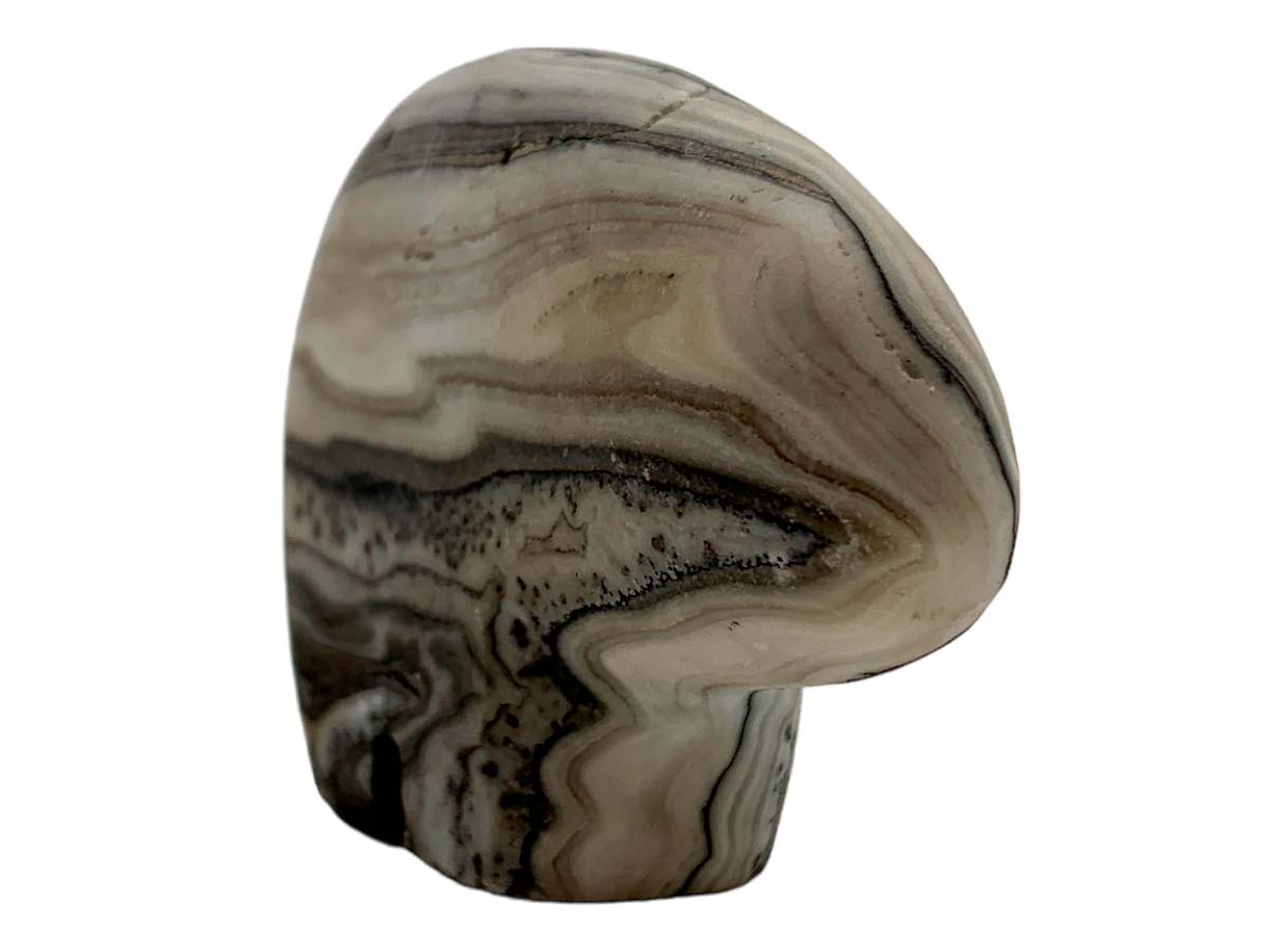 Gray Zebra Onyx Flat Polar Bear
