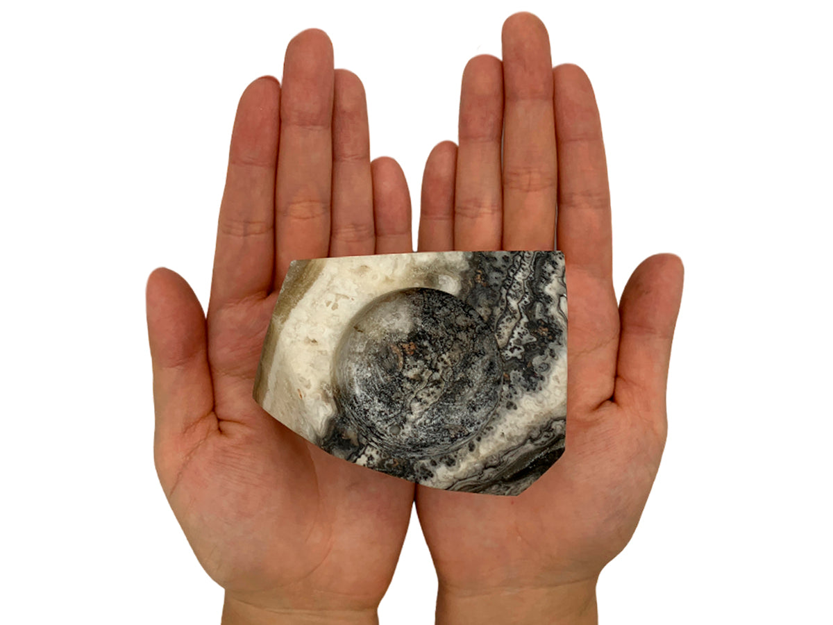 GrayZebra Onyx Faceted Candle Holder