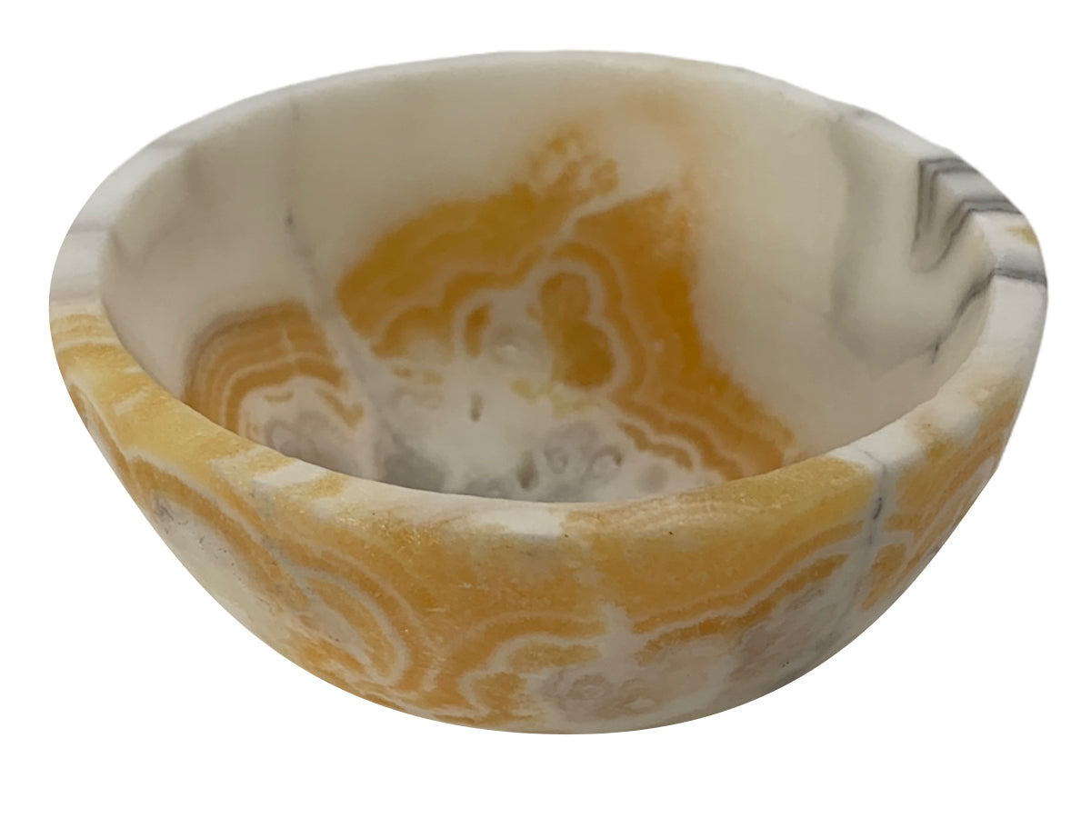 Zebra Onyx Circular Bowl