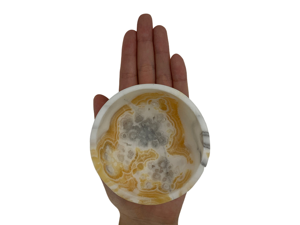 Zebra Onyx Circular Bowl