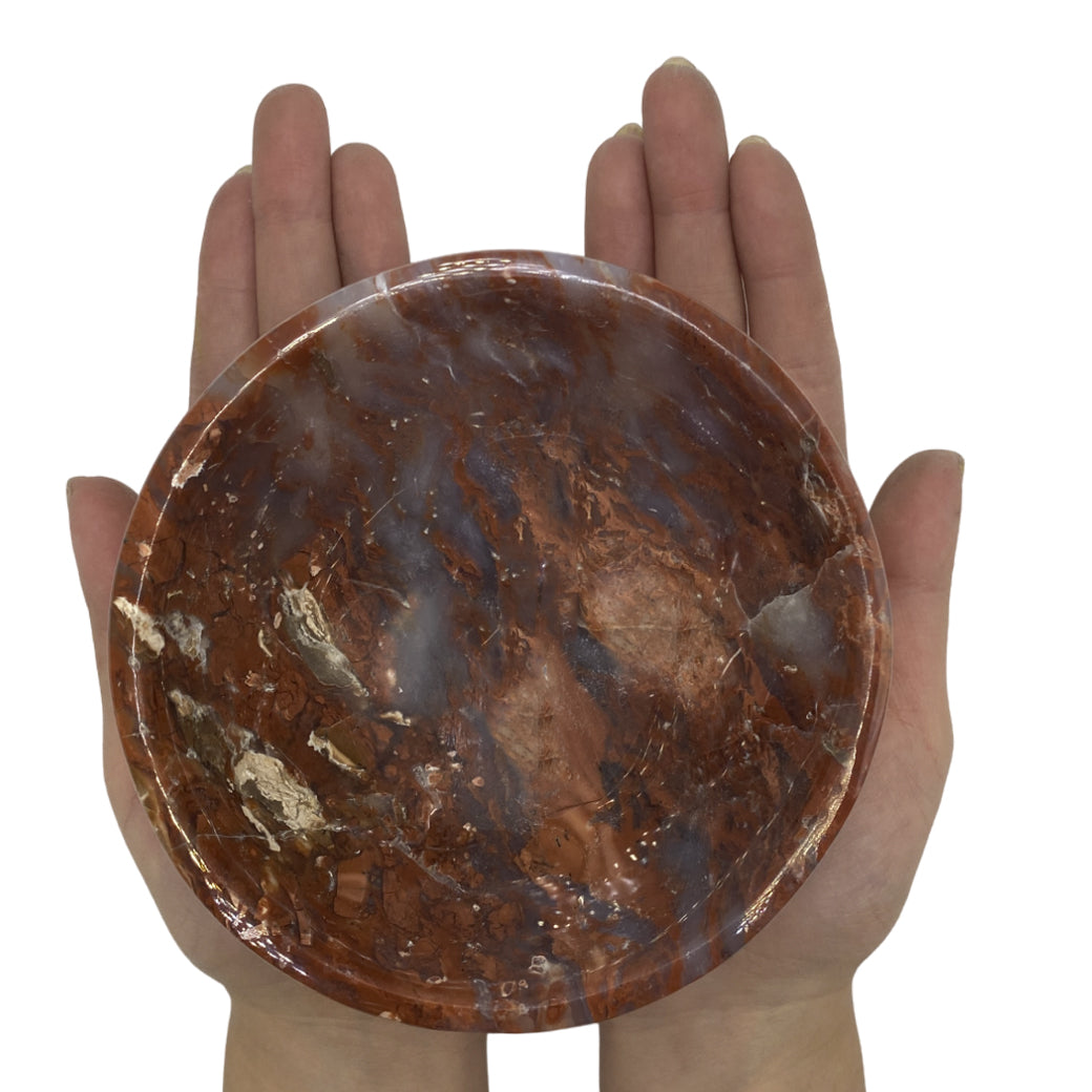 Red Jasper Circular Bowl