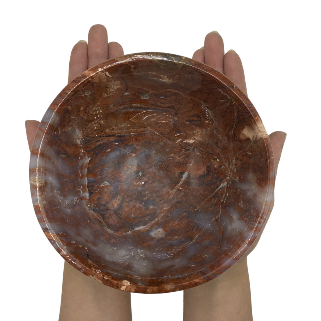Red Jasper Circular Bowl