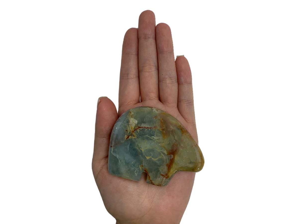 Blue Onyx Flat Polar Bear